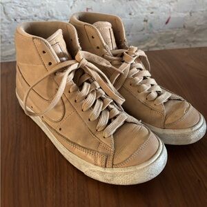Nike‎ Blazer Tan High-Top Women's Sneakers, size 7.5